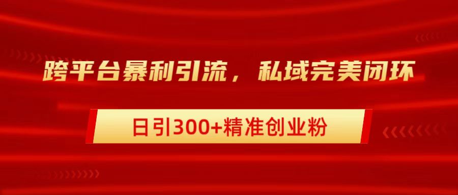 跨平台暴力引流，私域完美闭环，日引300+精准创业粉-北京金博维修中心